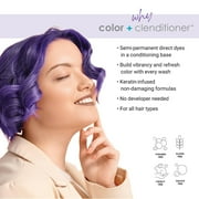 Keracolor Semi Permanent Hair Dye 3 in 1 Clenditioner, Purple, 12 fl oz