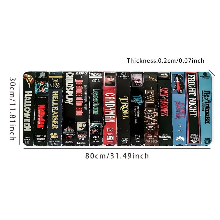 1pc Large Water-Resistant Horror Movie Themed Mouse Pad - Non-Slip