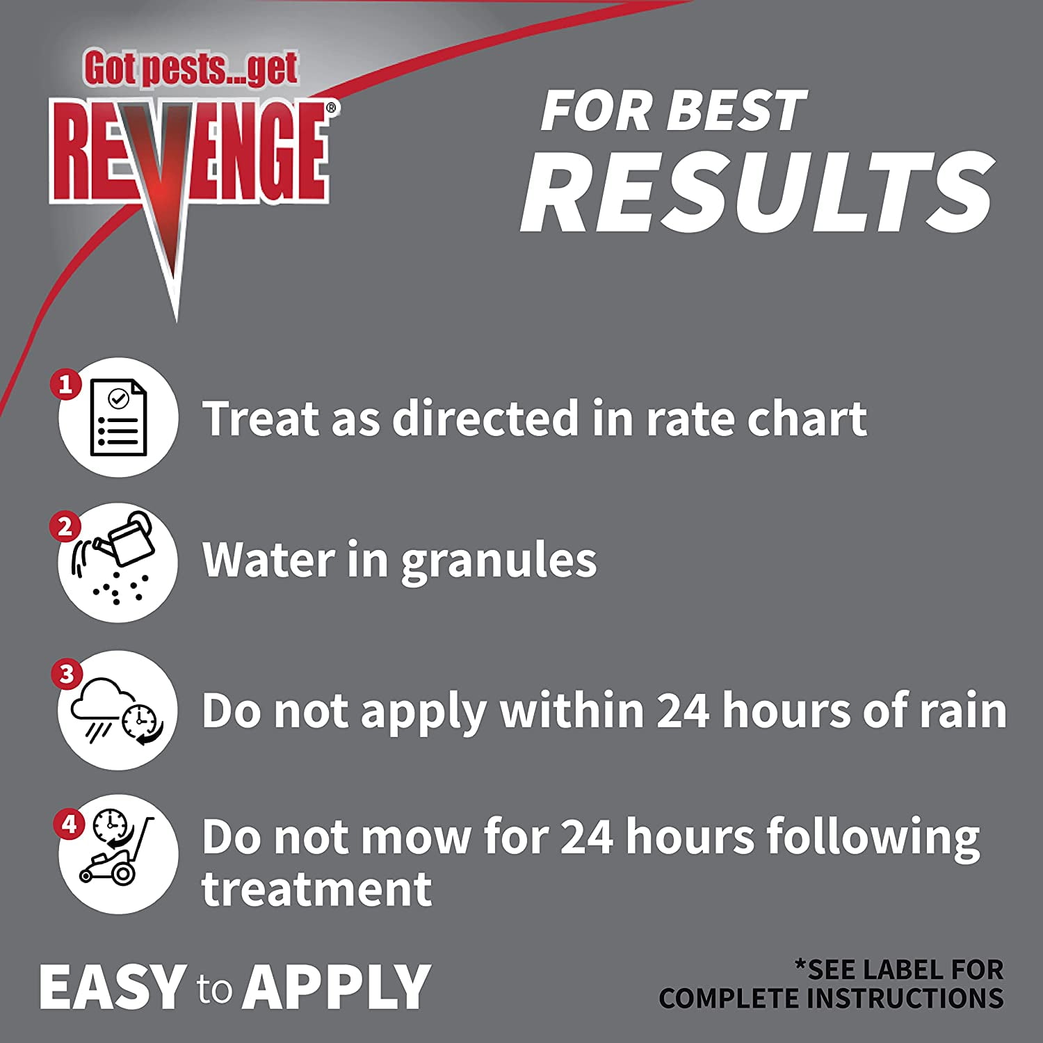 Bonide Ant Killer Granules Revenge - Waterproof, Outdoor Use - 4 lb Jug — Residential Use, Standard Application