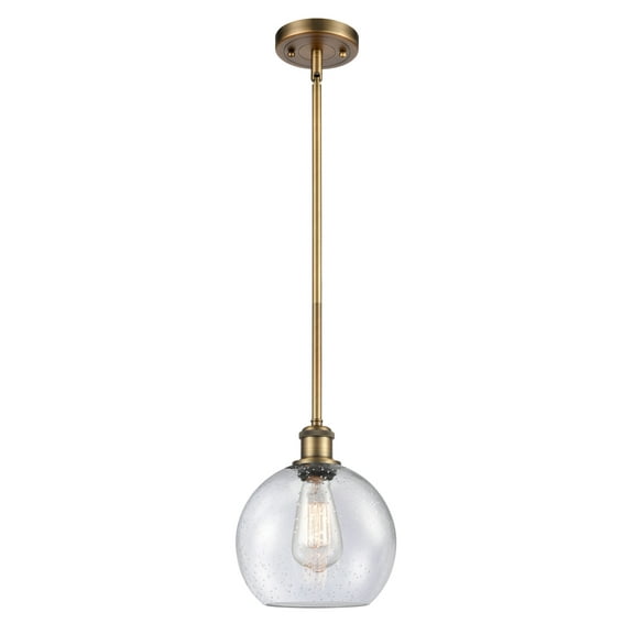 Innovations Lighting 516-1S Athens Athens 8" Wide Mini Pendant - Brass