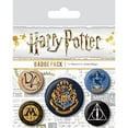 thumbnail image 1 of Harry Potter Ensemble de Badges de Poudlard (Lot de 5), 1 of 1