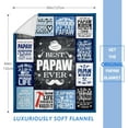 thumbnail image 4 of Papa Gifts, Best Gifts for Papa, Papa Gifts from Grandkids Grandchildren Granddaughter, Papa Birthday Gifts, Papa Gifts for Grandpa, Great Papa Blanket, Papa Gifts for Christmas Throw Blanket 50"x60", 4 of 5