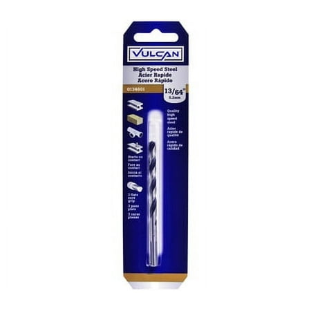 

3PC Vulcan 231161OR High Speed Steel Drill Bit 13/64 Inch
