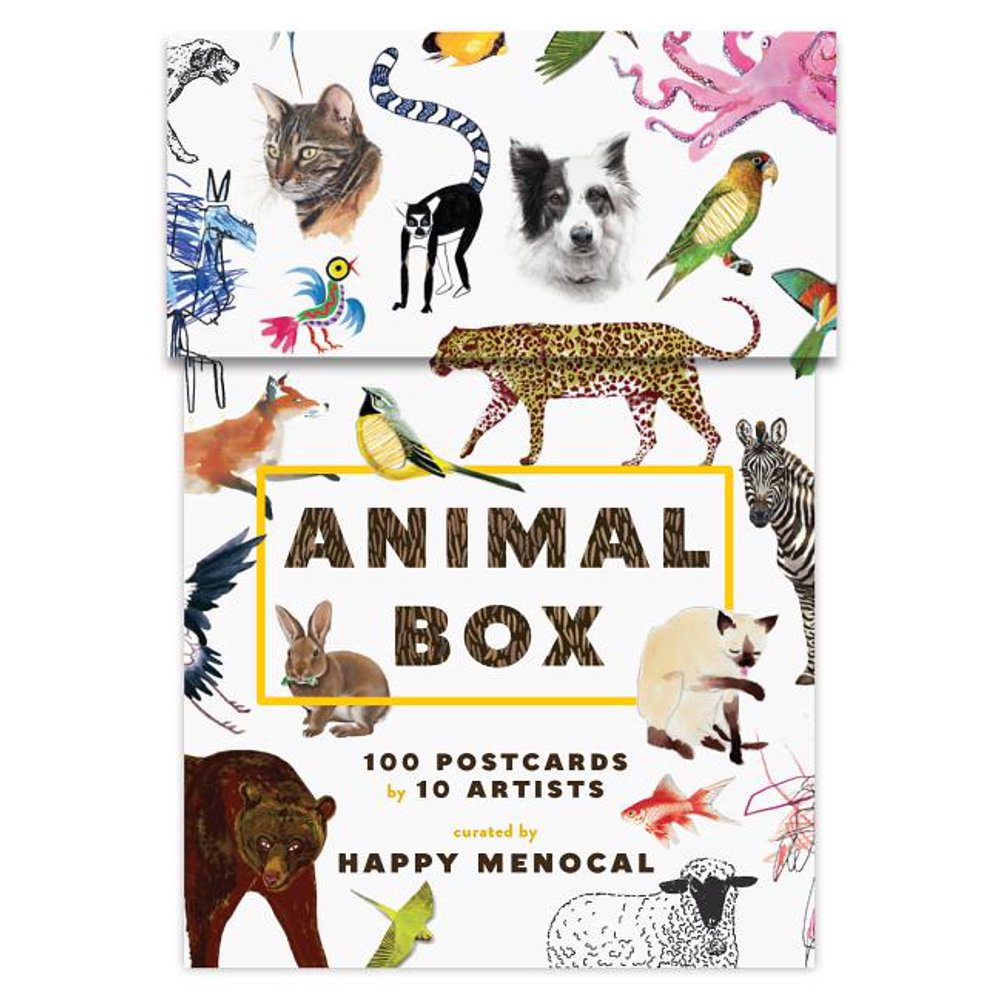 Animal Box 100 Postcards by 10 Artists