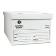 thumbnail image 2 of Business Source Storage Boxes Legal 500 lb 15"x24"x10" 12/CT White 26753, 2 of 2