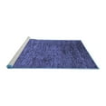 thumbnail image 2 of Ahgly Company Machine Washable Indoor Rectangle Abstract Blue Modern Area Rugs, 5' x 8', 2 of 4