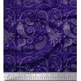 thumbnail image 1 of Soimoi Rayon Fabric Floral & Paisley Print Sewing Fabric Yard 56 Inch Wide, 1 of 3