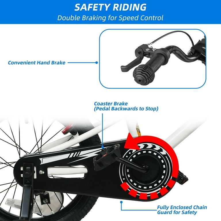 XJD 12 14 16 Inch Boys Bike with Training Wheels for kids Ages 3-9