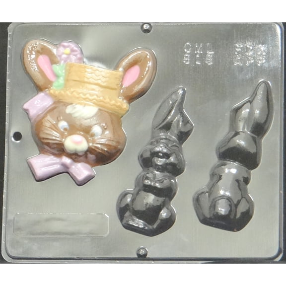 818 Bunny Assembly Chocolate Candy Mold