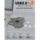 thumbnail image 4 of Unidad flash ZOIOT de 128 GB con cifrado de huellas dactilares 4 en 1 USB 3.0, 4 of 6