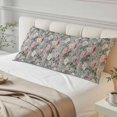 thumbnail image 4 of Vintage Spring Floral Body Pillow Covers 20"x54", Summer Botanical Watercolor Soft Brushed Microfiber Breathable Throw Pillow Covers, Pillowcase with Zipper for Couch Sofa Bedroom Living Room, 4 of 9