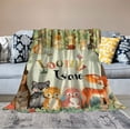 thumbnail image 2 of ARISTURING Woodland Animal Blanket for Kids, Soft Jungle Forest Animal Plush Flannel Blanket for Boys Girls, Cozy Cute Cartoon Fox Rabbit Bear Fuzzy Throw Blanket Gift for Bed Sofa Couch,, 2 of 6
