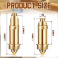 thumbnail image 2 of 2 Pieces Pop Up Bathtub Stoppers Internal Sink Stopper Replacement Lavatory Clicker Pop, 2 of 5