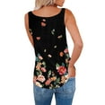 thumbnail image 3 of Enwejyy Womens Summer Floral Print Zipper V-Neck Sleeveless Basic Camisole Tank Tops, 3 of 3