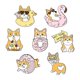 thumbnail image 5 of 7pcs / set Novedad Broche Chal Clips Camisas Vestidos Collar Tipo de cachorro de Zulema Novedad broche Safty Pin, 5 of 8
