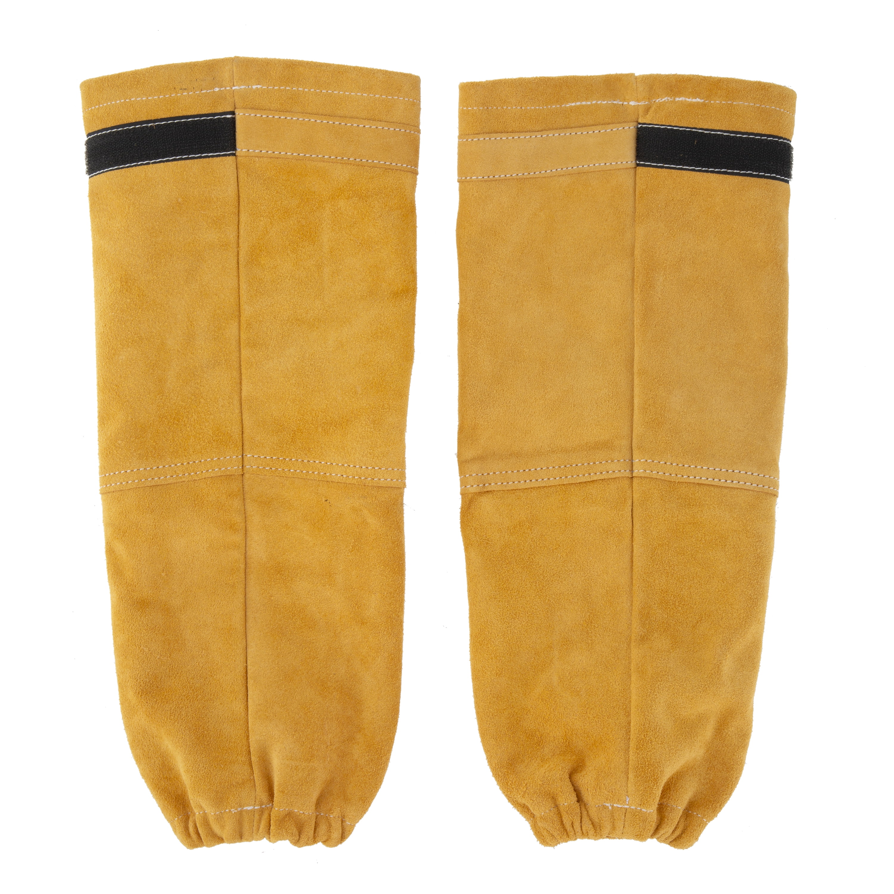 Hyper Tough Leather Welding Work Sleeves Pair - Durable Protection