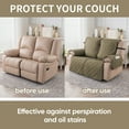 thumbnail image 6 of Y YUNHSOM Waterproof Stretch Recliner Chair Covers, Stable Washable Slipcovers Chair Protectors for Home, Kitchen, Office (Khaki,2Seat), 6 of 7