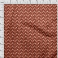 thumbnail image 3 of oneOone Viscose Jersey Dark Rose Brown Fabric Chevron Geometric Quilting Supplies Print Sewing Fabric By The Yard 60 Inch Wide, 3 of 5
