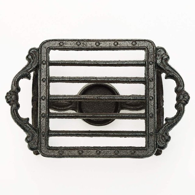 Sungmor Calentador de Platos de Tetera de Hierro Fundido Soporte Estable para Soporte de Tealight, Calentador de Tealight Estufa Decorativa para Patio de Villa Balcón-cuadrado
