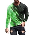 thumbnail image 1 of Blusas y camisas de manga larga y cuello redondo para hombre, camisetas casuales con estampado de moda y cuello redondo, blusas de licra de manga corta para hombre., 1 of 4