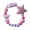 Pink, variant on NIBOLOG Koala Star Beads Silicone Teether Bracelet Teething Soother Pacifier Clip Chain