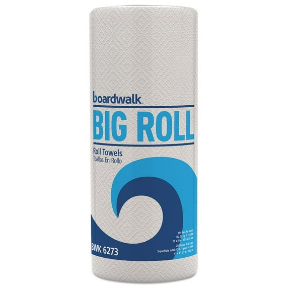11 in. x 8.5 in. 2-Ply Kitchen Roll Towel - White (12/Carton)
