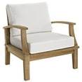 thumbnail image 6 of Modway Marina Modern Wood 3-Piece Conversation Set in Natural/White, 6 of 6