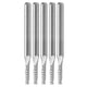 thumbnail image 5 of Cnc Router Bits, 5pcs 0.1in Head Diameter Single Flute End Mill Efficient Screw Chip Removal 3 Edge Geometries Wear Resistance  For Wood Carving ANGGREK Spiral End Mills, 5 of 8