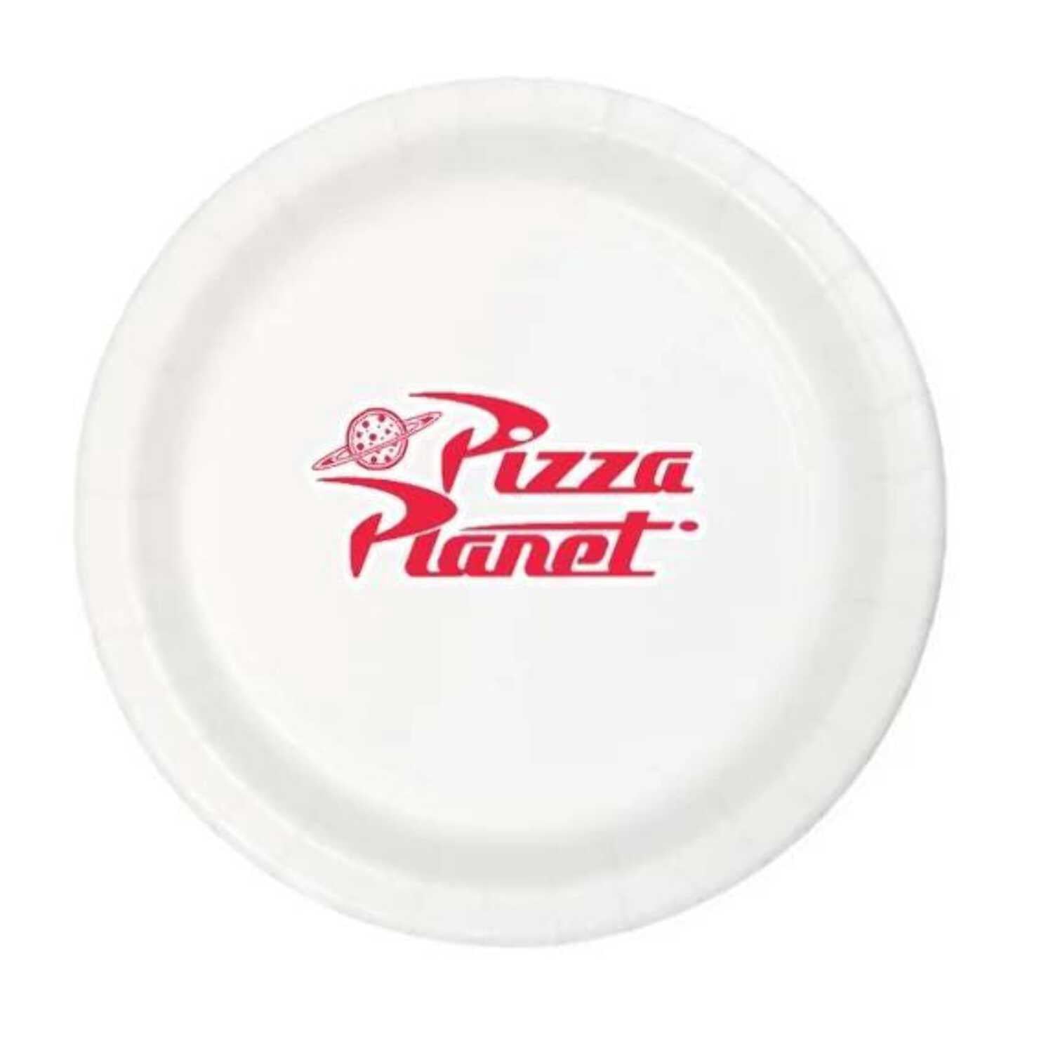 Pizza Planet Paper Plates Set of 60, 9-inch Dinner Plates and 7-inch Dessert