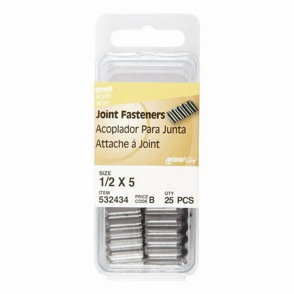 Hillman Joint Fastener 1/2 "X5" Steel Card Of 20 Pack of 6