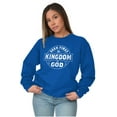thumbnail image 4 of Seek Kingdom of God Christian Sweatshirt for Men or Women Brisco Brands S, 4 of 6