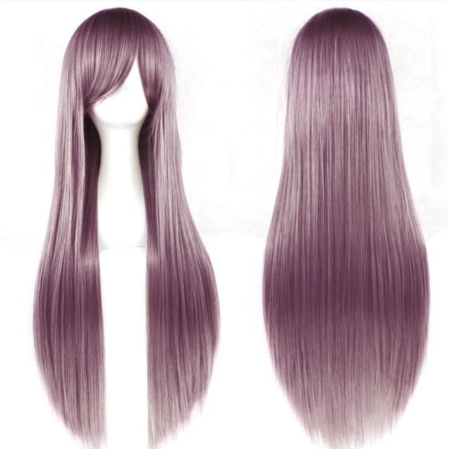 Peluca Dusty Rose Palo de Rosa Cabello Liso Largo Sintetica con Fleco rosa Unitalla Lymalimoon SW Lisa Rosa 612