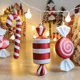 thumbnail image 3 of Juego de piruletas grandes de bastón de caramelo para árbol de Navidad, colgante de Papá Noel, regalos de Navidad, adornos de Año Nuevo, decoraciones para el hogar, 2023, 1 Juego, 3 of 4