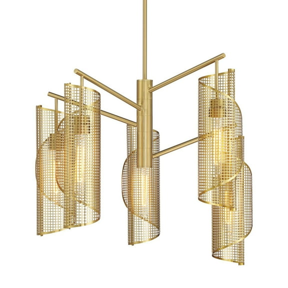 Savoy House 1-8032-5 Hillbourne 5 Light 28" Wide Chandelier - Brass