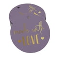 thumbnail image 1 of Inkdotpot Gold Foil Paper Hang Tags Made With Love Text Favor Tags 100 Pieces, 1 of 6