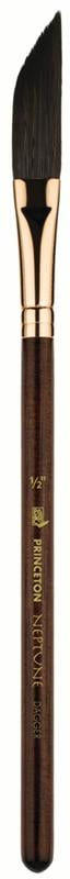 Princeton Brush Neptune Synthetic Squirrel Watercolor Brush, Dagger, 1/2