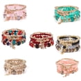 thumbnail image 1 of 7Pcs Bohemian Bracelets for Women Boho Multilayer Tassel Bracelet Set Statement Charm Bangle Zhivalor Pulseras, 1 of 9