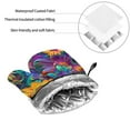 thumbnail image 6 of Pofeuu Psychedelic Sunflowers Print Oven Mitts and Pot Holders 4 pcs Set,High Heat Resistant 500 Degree Extra Thicken Long Kitchen Cotton Oven Glove for Cooking, 6 of 6