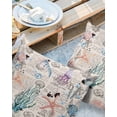 thumbnail image 2 of Outdoor Pillow Covers Throws Coastal Starfish Shell Seahorse,Waterproof Pillow Cases Pack of 2 Ocean Sealife on Vintage,Durable Cushion Cover Pillowcase for Patio Balcony Couch Garden, 2 of 7