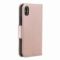 thumbnail image 2 of Allytech iPhone X Case, iPhone XS Case, Slim Fit PU Leather Folio Butterfly Embossed Shockproof Wrist Hand Strap Flip Cards Holder Wallet Case TPU Back Cover for Apple iPhone XS/X, Pink, 2 of 8