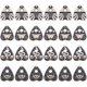 thumbnail image 1 of 1 caja de 24 amuletos de tarot de 4 estilos, amuletos de ouija, colgantes mágicos de mariposa con tablero de espíritus esmaltados de aleación de oro negro., 1 of 6