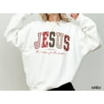 thumbnail image 6 of Jesus Christmas Sweatshirt | Luke 2:11 Bible Verse Holiday Graphic Pullover, 6 of 8