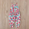 thumbnail image 6 of Elainilye Fashion Girls Summer Independence Day Romper Sling Sleeveless Backless Short Jumpsuit, Sizes 1-6T, 6 of 9
