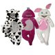 thumbnail image 1 of Kit 3 Mamelucos con Gorro Bordado Kiss Vaca, Dragona, Coneja Baby Kisses KitB157, 1 of 5