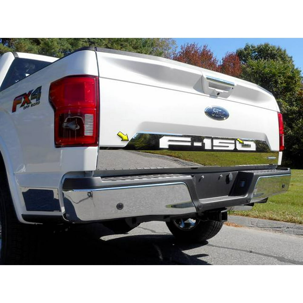 QAA 2018-2020 Ford F-150 2 piece Stainless Tailgate Accent Trim with