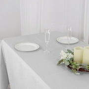 Balsa Circle 72x120 Polyester RECTANGULAR Tablecloth - Table Linens - White