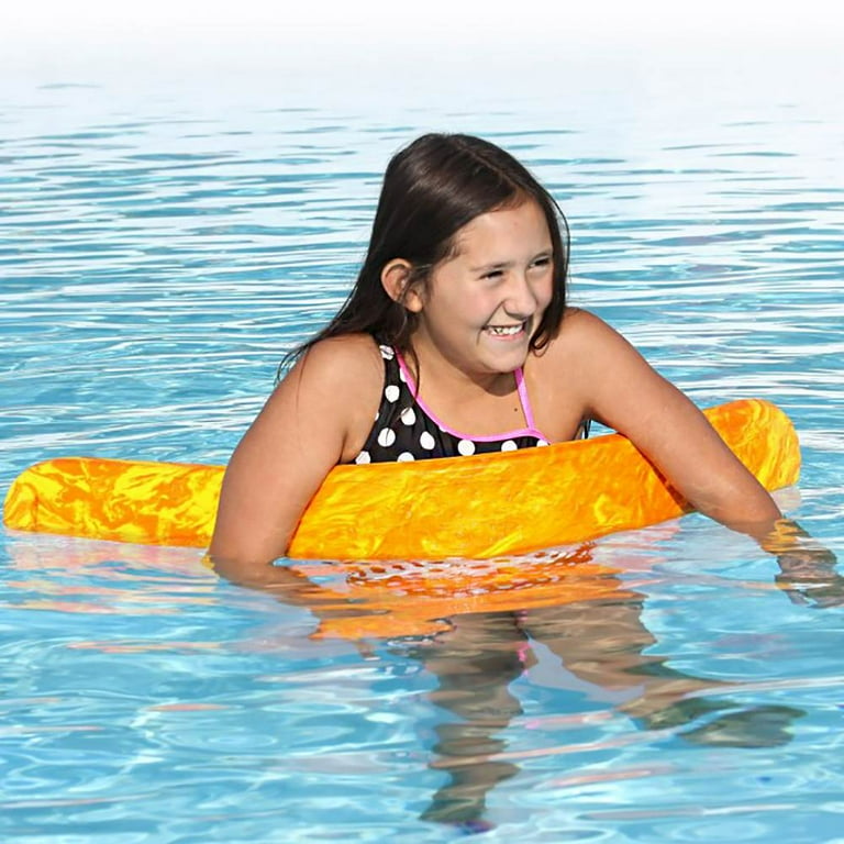 KwikTek Airhead SunComfort Flat Foam Pool Noodle, Orange Swirl