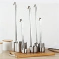 thumbnail image 4 of Necvior 304 Stainless Steel Dipper for Wine Easy to Carry Flat Bottom Spoon Kitchen Tool, 4 of 16