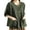 a-Green555156, variant on Women's T-Shirt Linen Button Front Shirt Solid Color Short Sleeve V Neck Breathable Tees With Patch Pockets For Casual Daily Outdoor Wear Cozy Top