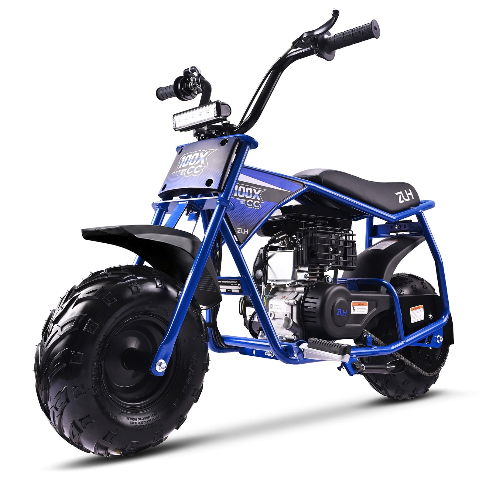 ZUH CC100X 105cc Gas Powered Off-Road Mini Dirt Bike,Blue